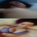 Woman enjoy tits